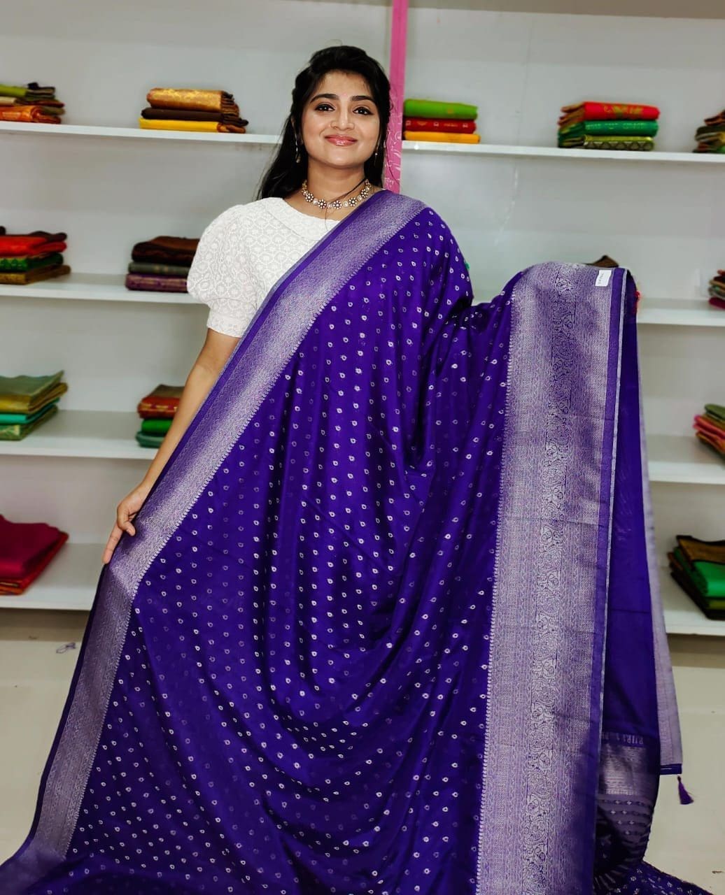 soft banarasi Georgette saree – Arya Collections