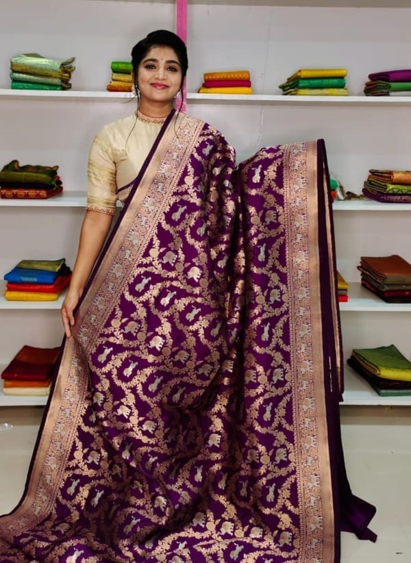 banarasi katan silk saree | Arya Collections