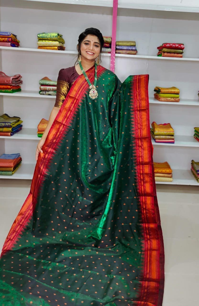 semi Narayanpet Silk Saree | Arya Collections