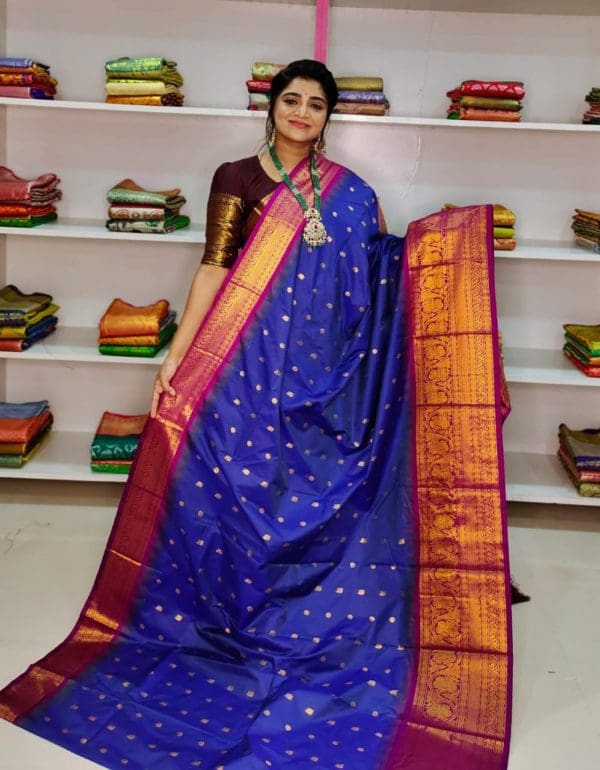 soft gadwal silk saree – Arya Collections