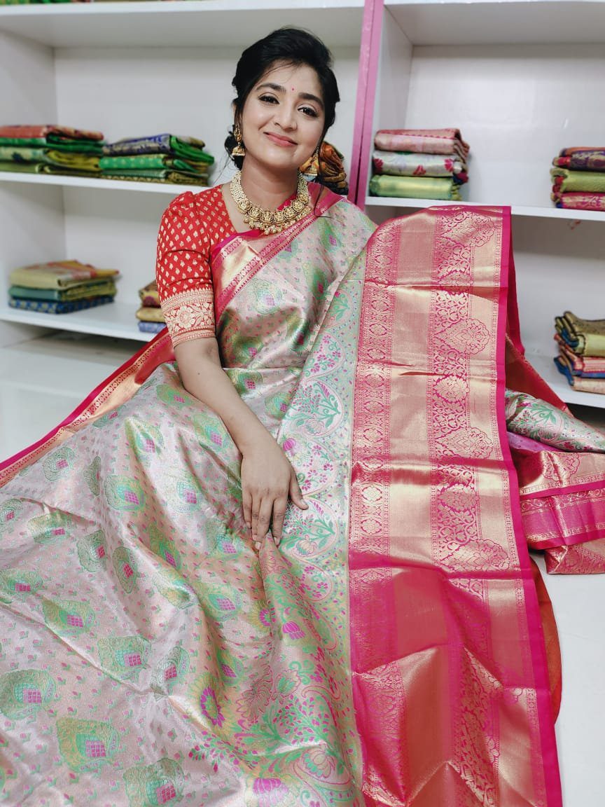 light weight kanchi silk | Arya Collections